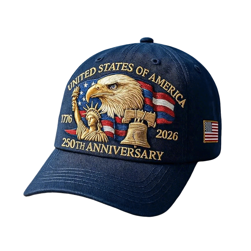 Usa Baseball Cap Patriotic Hat Embroidered Eagle Liberty Bell Adjustable Outdoor