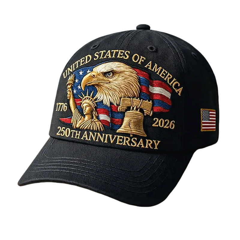 Usa Baseball Cap Patriotic Hat Embroidered Eagle Liberty Bell Adjustable Outdoor