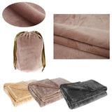 USB Heated Blanket Throw with Cordless Portable Design and Fleece Fabric Queen Size