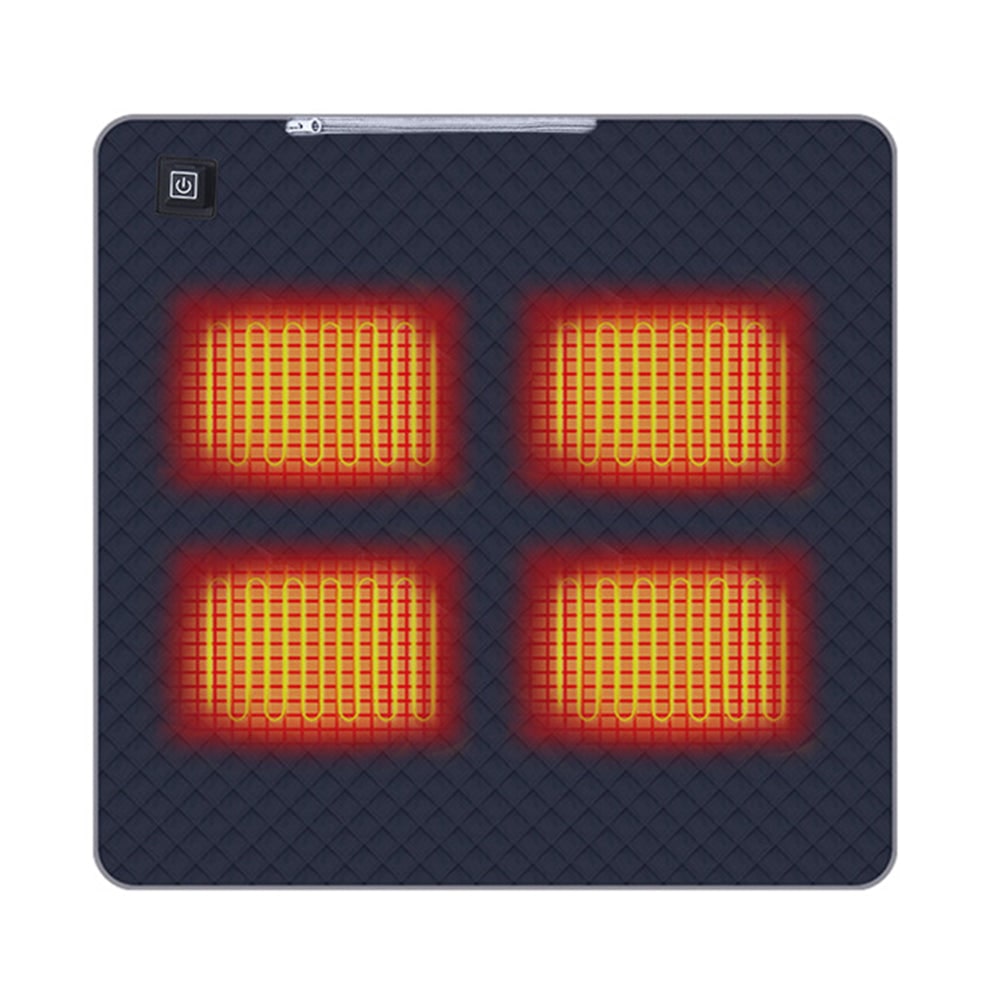 USB Powered Heated Camping Sleeping Pad with Multiple Heating Zones and Quilted Fabric