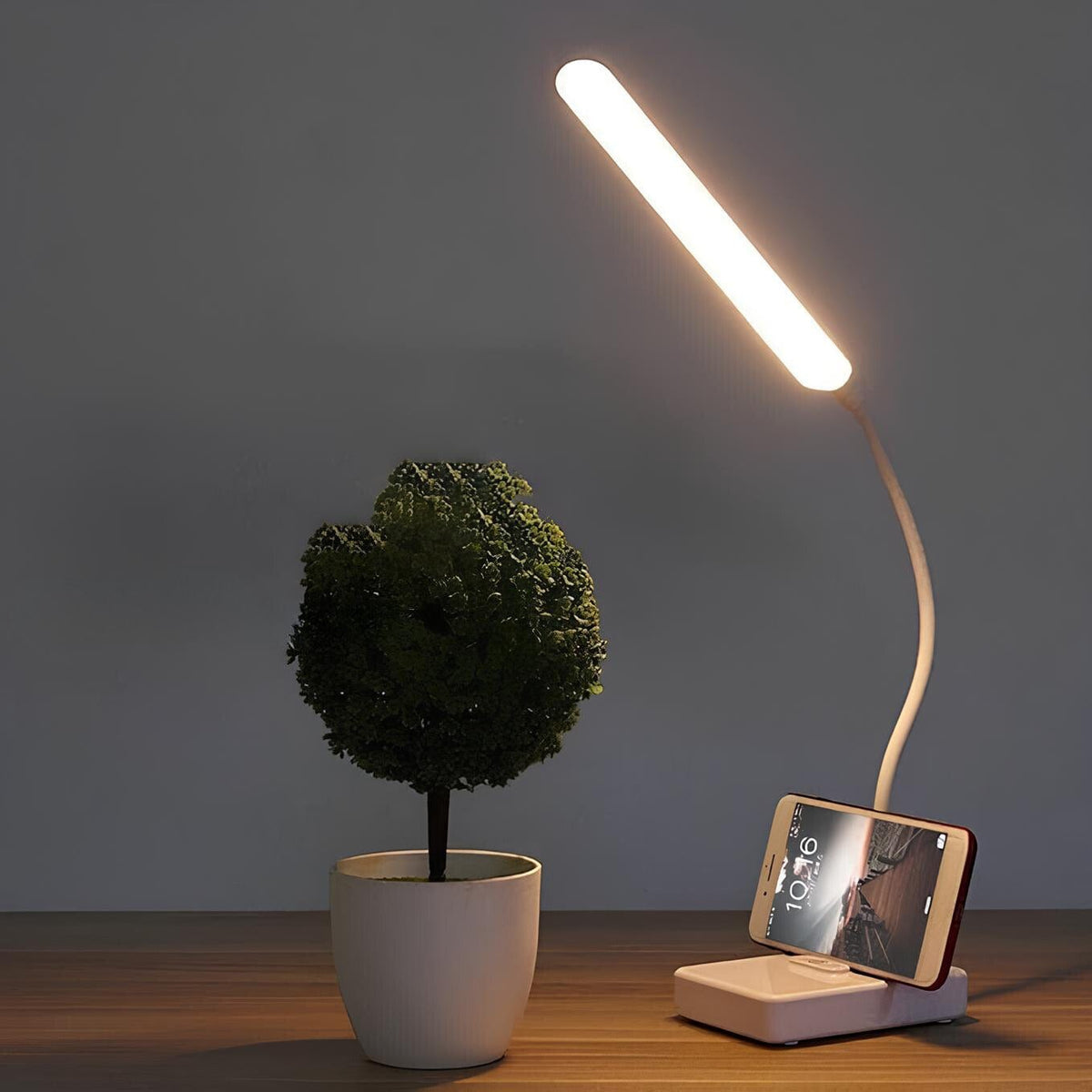 Flexible Arm Desk Lamp Rechargeable Adjustable Light
