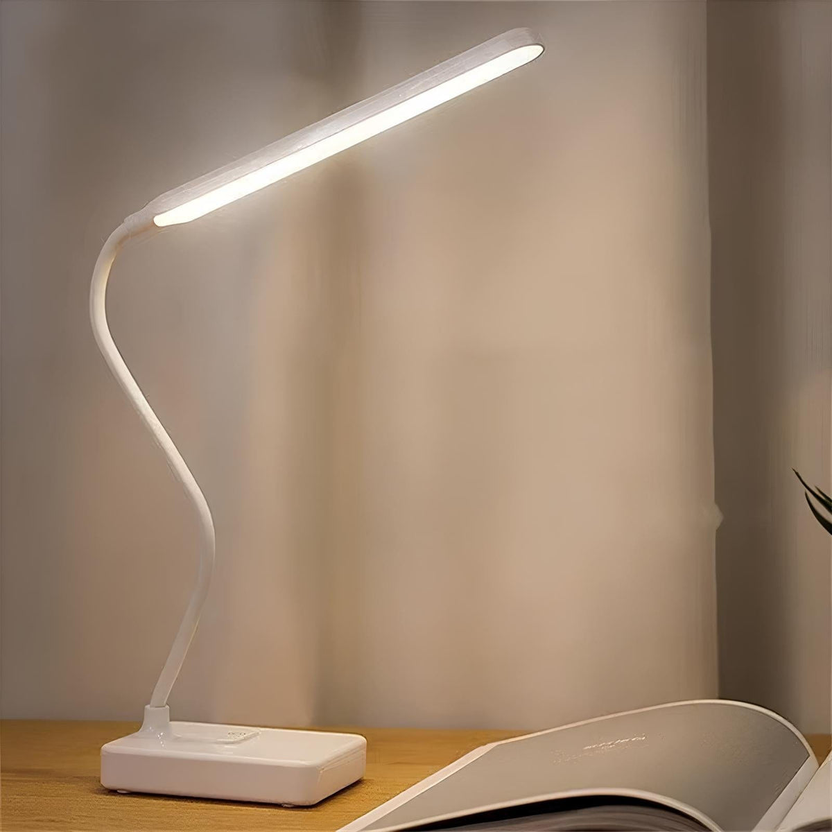 Flexible Arm Desk Lamp Rechargeable Adjustable Light