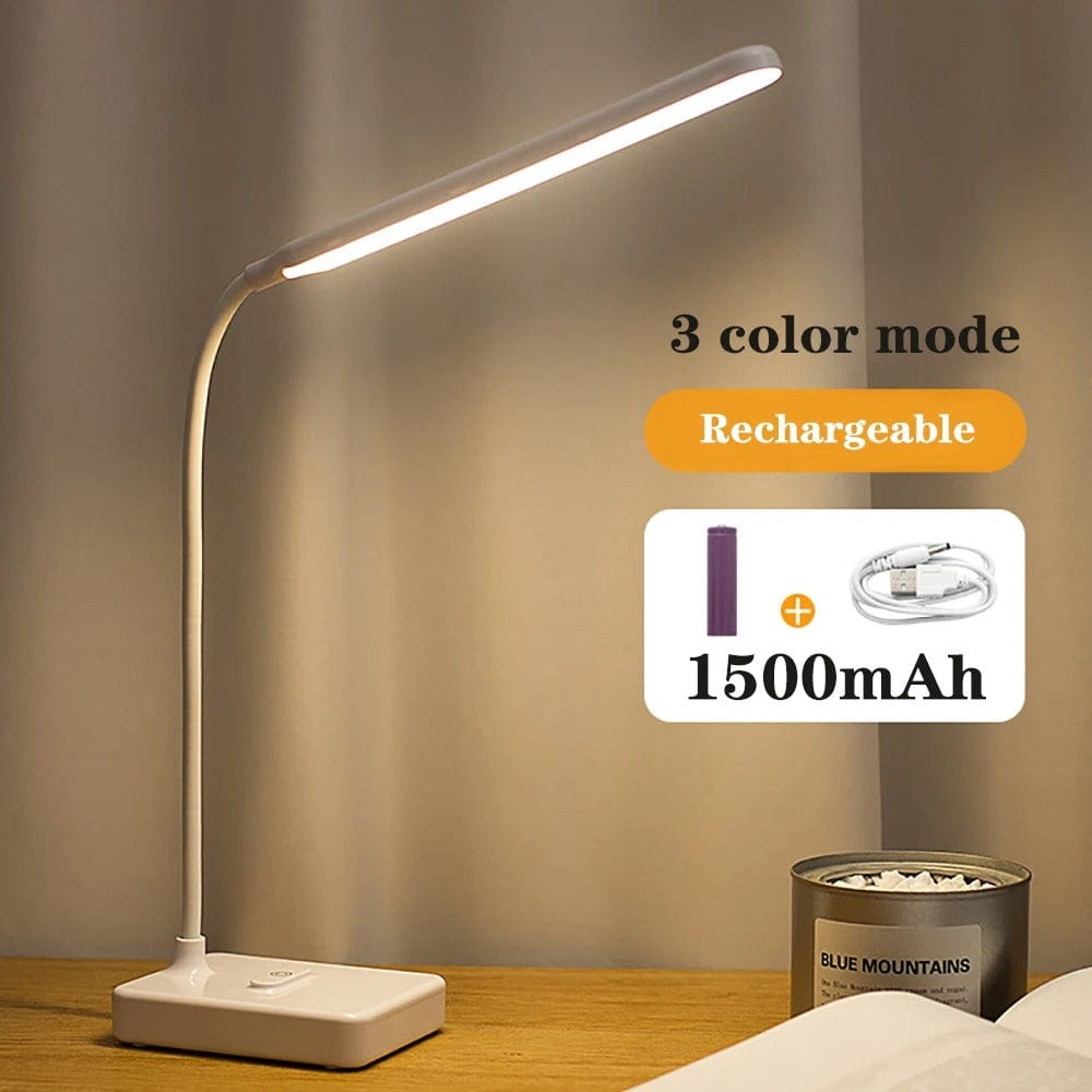 Flexible Arm Desk Lamp Rechargeable Adjustable Light