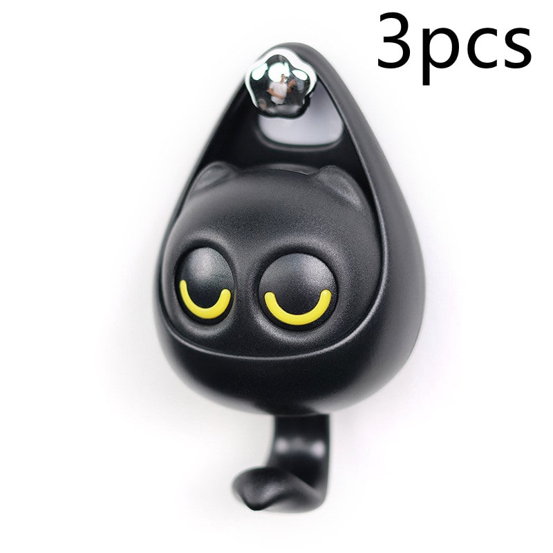 Wall Hooks with Adhesive Backing Winking Cat Coat for Mounted Decoration Key and Hat for Home