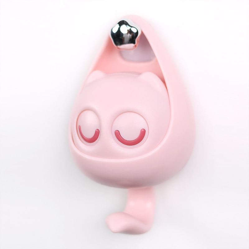 Wall Hooks with Adhesive Backing Winking Cat Coat for Mounted Decoration Key and Hat for Home