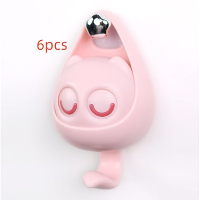 Wall Hooks with Adhesive Backing Winking Cat Coat for Mounted Decoration Key and Hat for Home