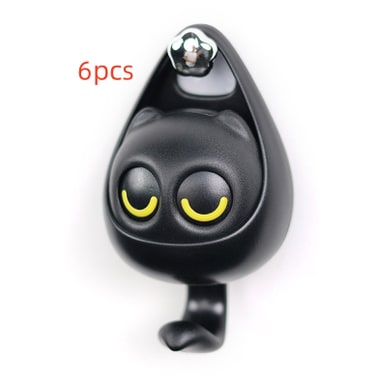 Wall Hooks with Adhesive Backing Winking Cat Coat for Mounted Decoration Key and Hat for Home