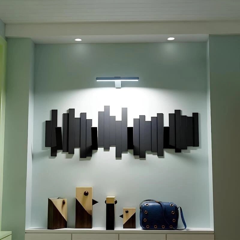Wall Light Picture Art LED Rechargeable Cordless Wireless Metal