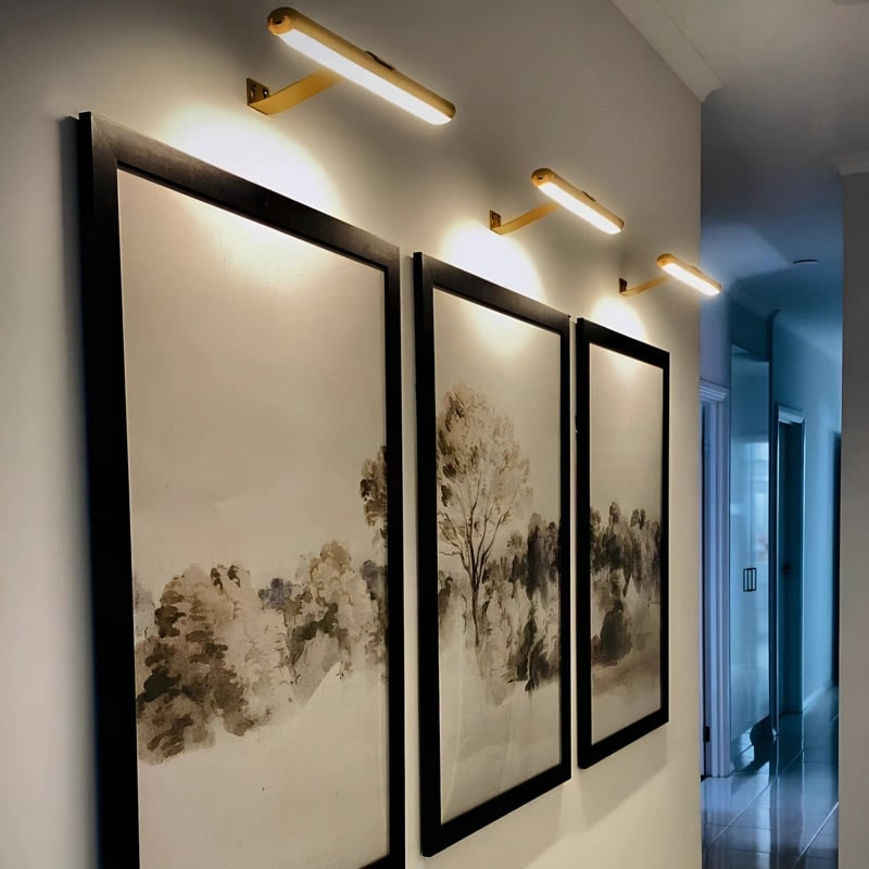 Wall Light Picture Art LED Rechargeable Cordless Wireless Metal