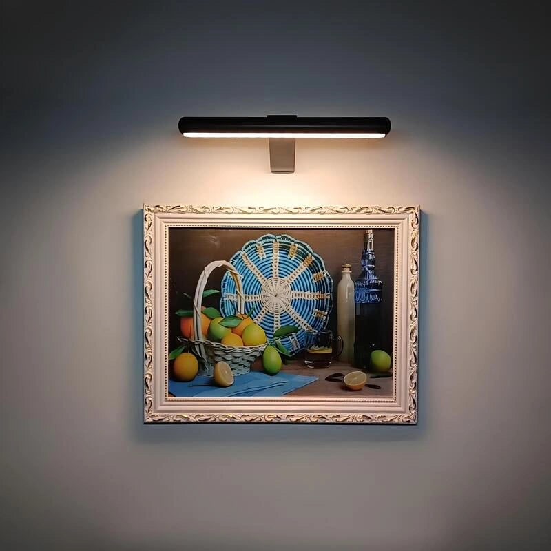 Wall Light Picture Art LED Rechargeable Cordless Wireless Metal