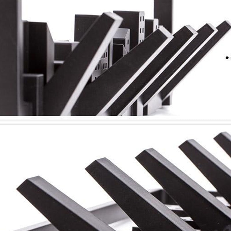 Wall Mounted and Hung Coat Rack with 5 Flip-Down Hooks Decorative Cityscape Design Wooden