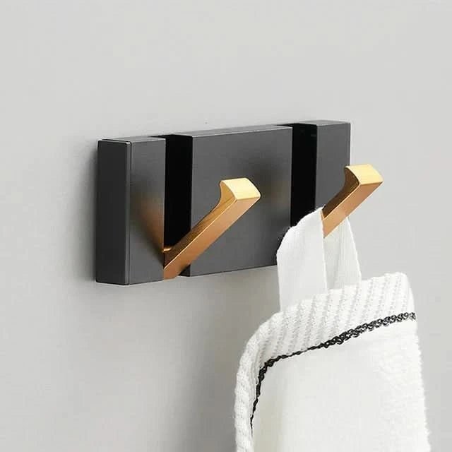 Wall Mounted Modern Folding Coat Rack with Retractable Hooks Space Saving