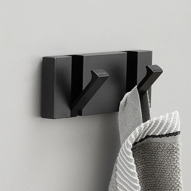 Wall Mounted Modern Folding Coat Rack with Retractable Hooks Space Saving