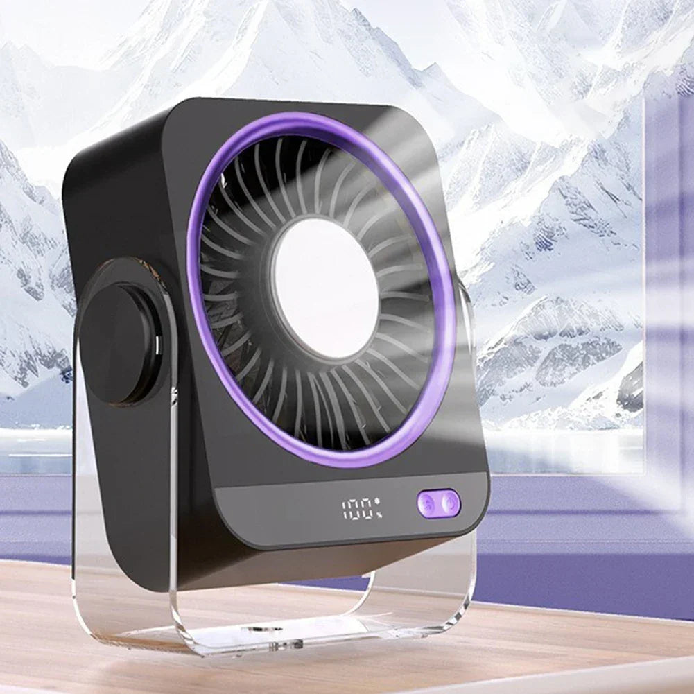 Compact Rechargeable Desk Fan for Home and Office
