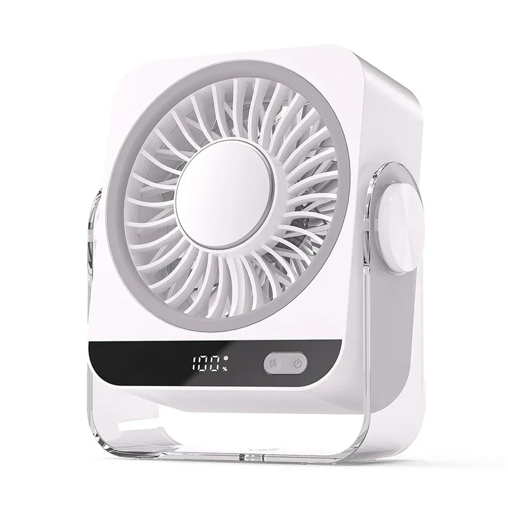 Compact Rechargeable Desk Fan for Home and Office