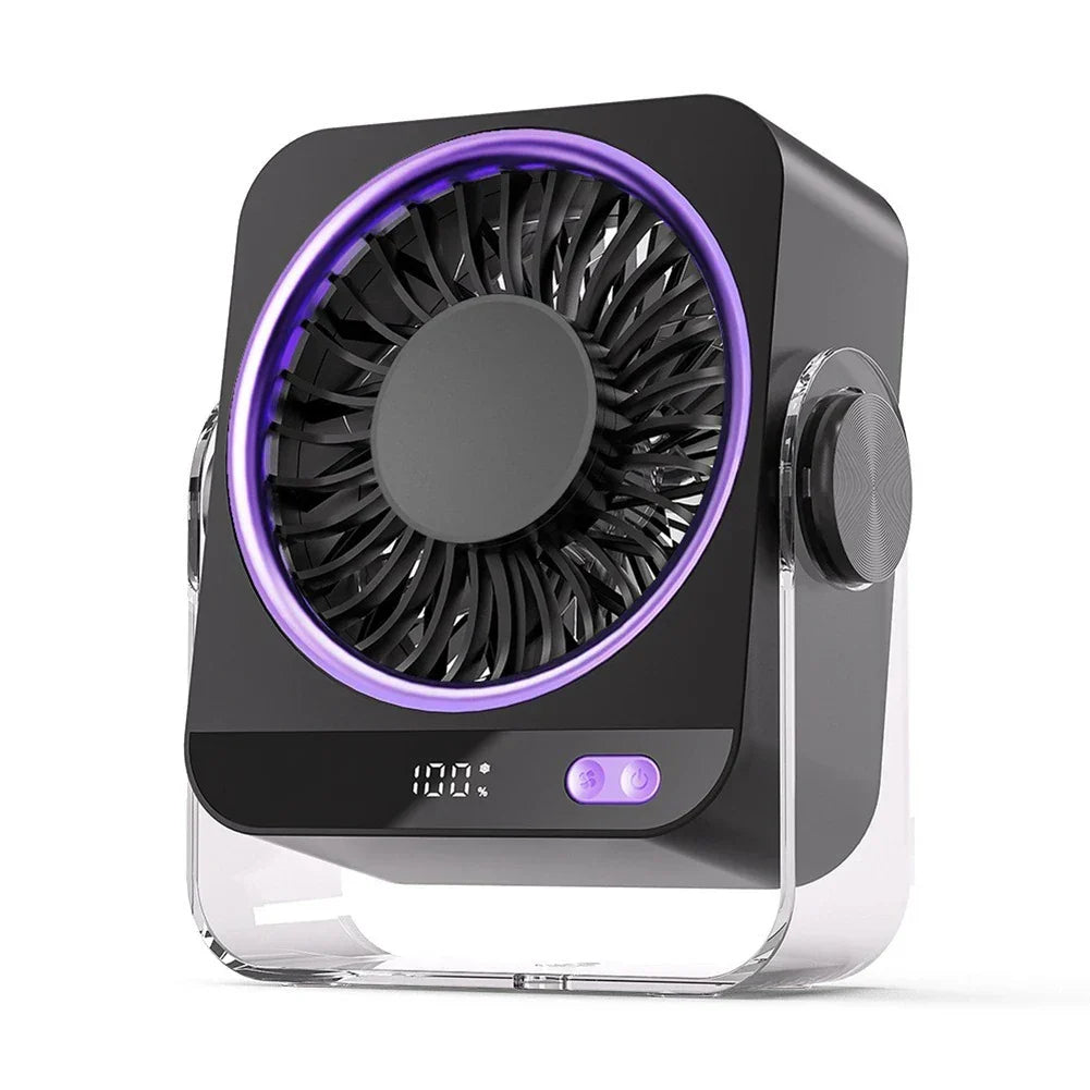 Compact Rechargeable Desk Fan for Home and Office