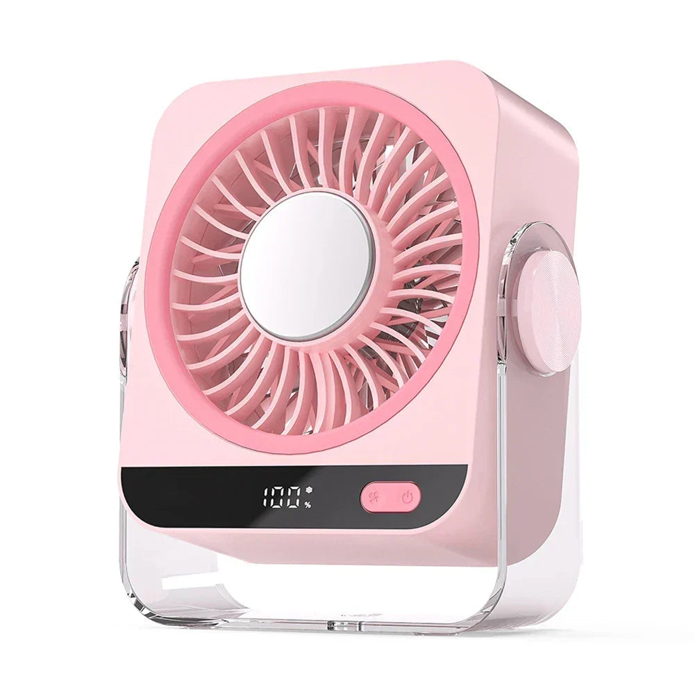 Compact Rechargeable Desk Fan for Home and Office