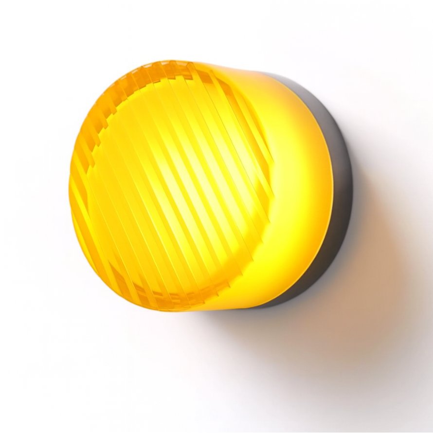 Round LED Wall Sconce with Acrylic Diffuser Flush Mount Bedroom Light