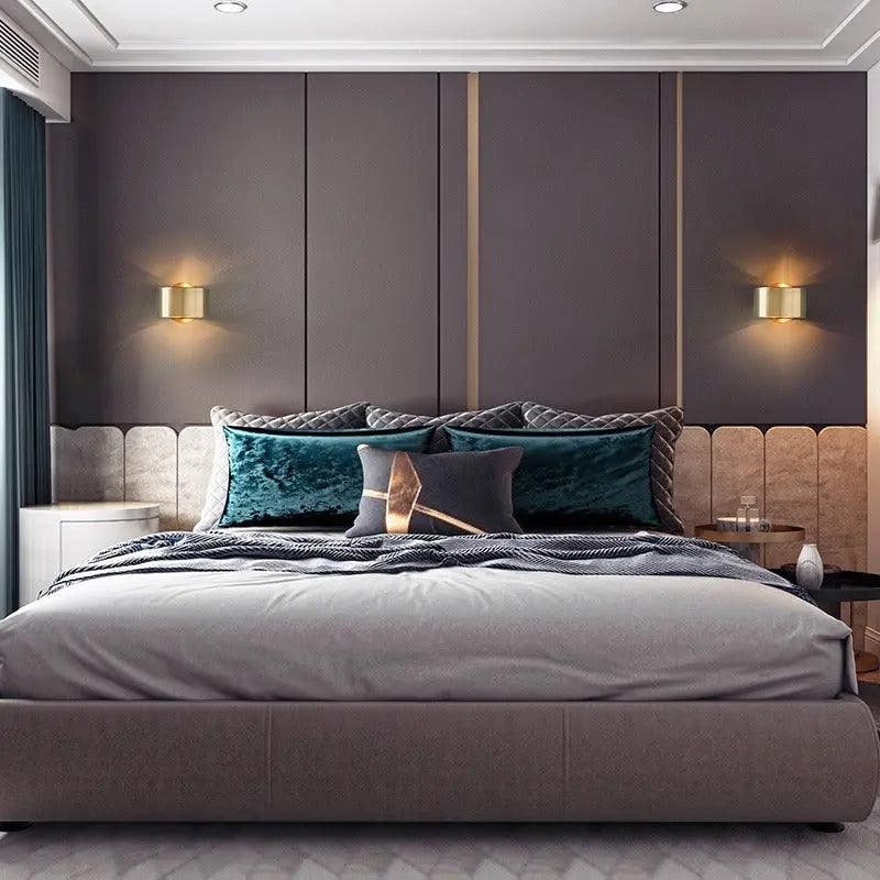 Wall Sconce Lighting with Cylindrical Shade for Living Room and Bedroom Candle