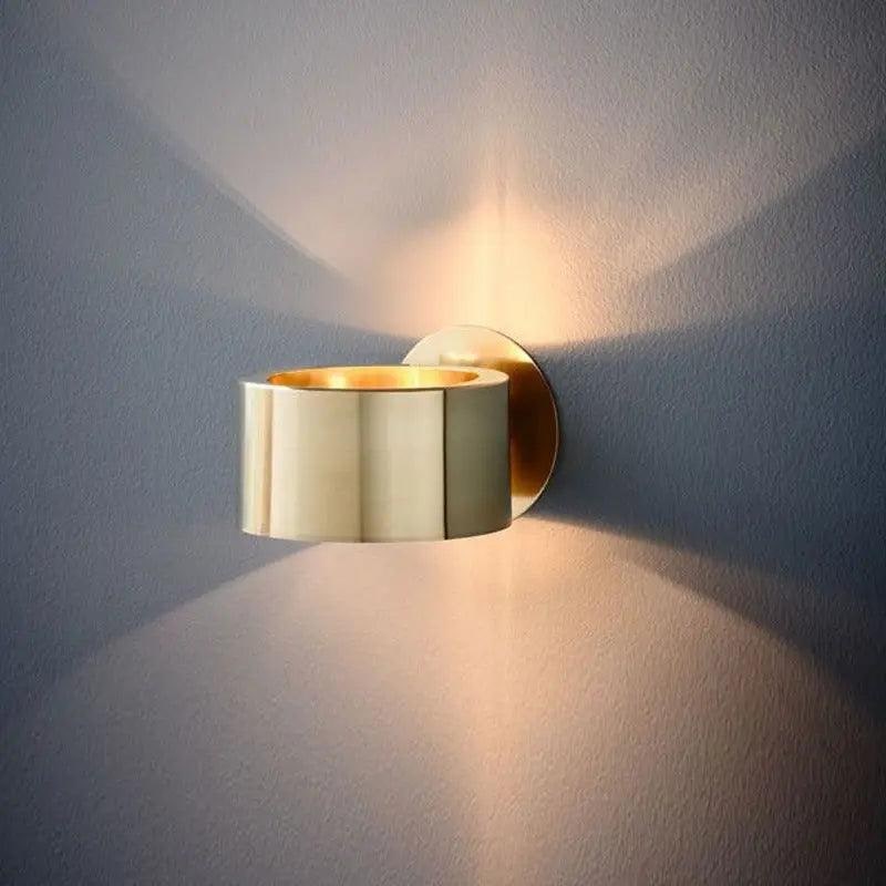 Wall Sconce Lighting with Cylindrical Shade for Living Room and Bedroom Candle