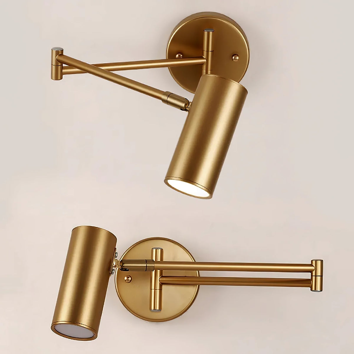Wall Sconce Swing Arm Reading Light with Adjustable Head