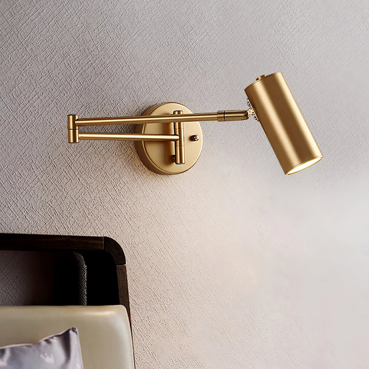 Wall Sconce Swing Arm Reading Light with Adjustable Head