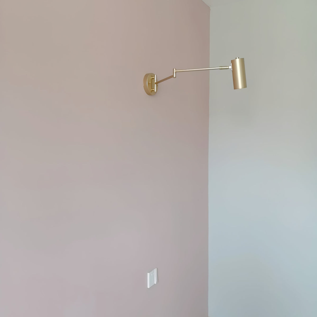 Wall Sconce Swing Arm Reading Light with Adjustable Head