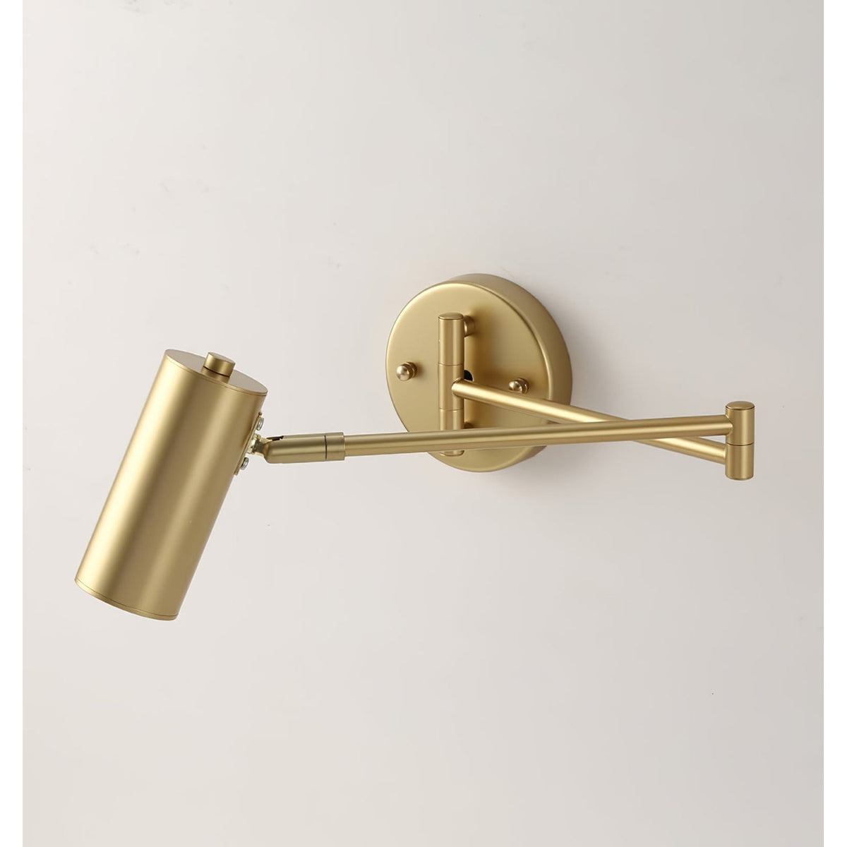 Wall Sconce Swing Arm Reading Light with Adjustable Head