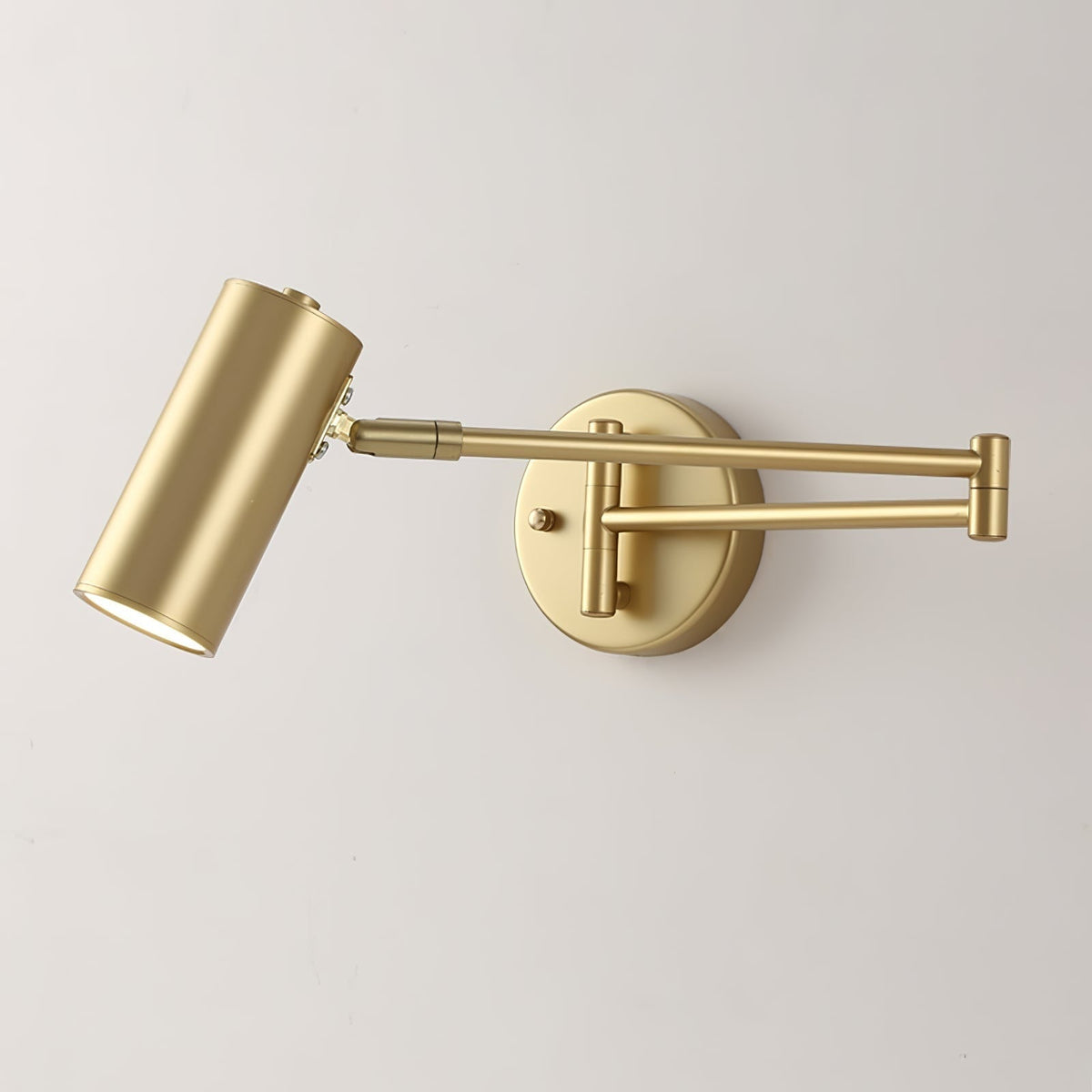 Wall Sconce Swing Arm Reading Light with Adjustable Head
