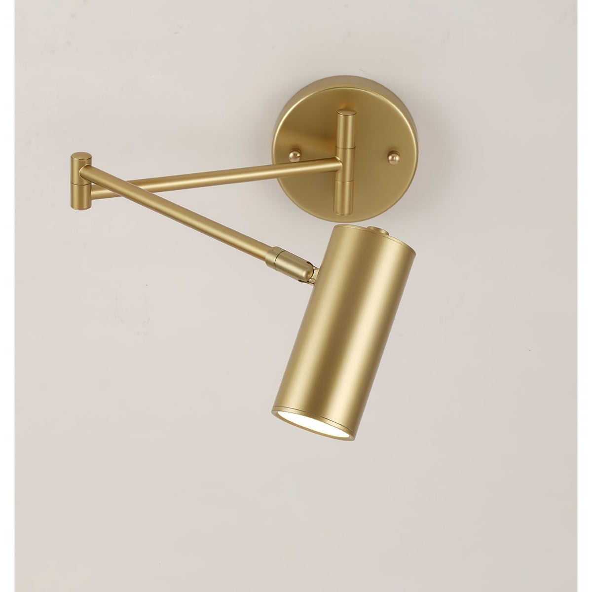 Wall Sconce Swing Arm Reading Light with Adjustable Head