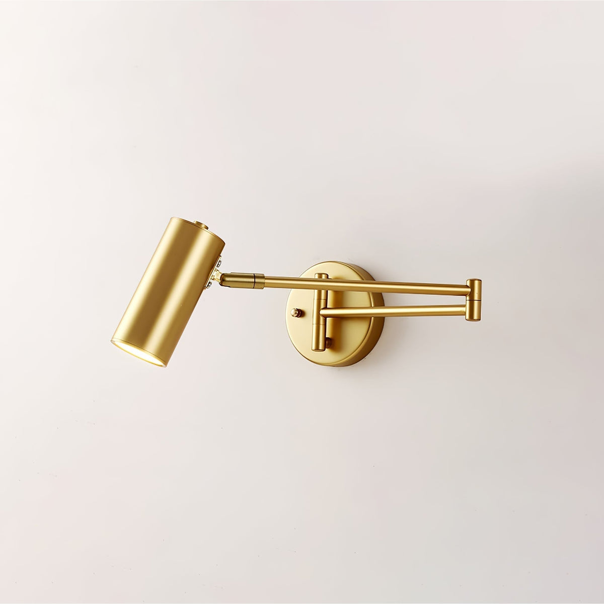Wall Sconce Swing Arm Reading Light with Adjustable Head
