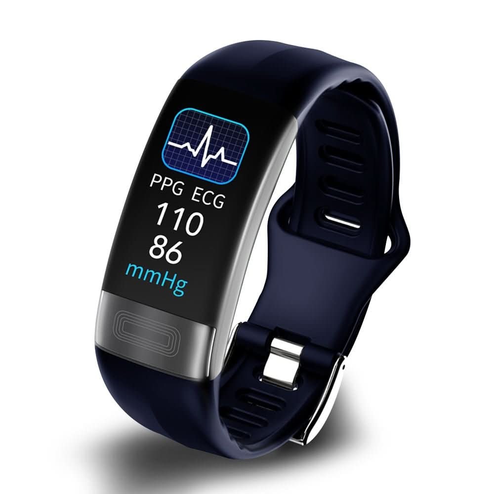 Water Resistant Fitness Tracker Wearable Heart Rate Activity Silicone Band Ecg Monitor