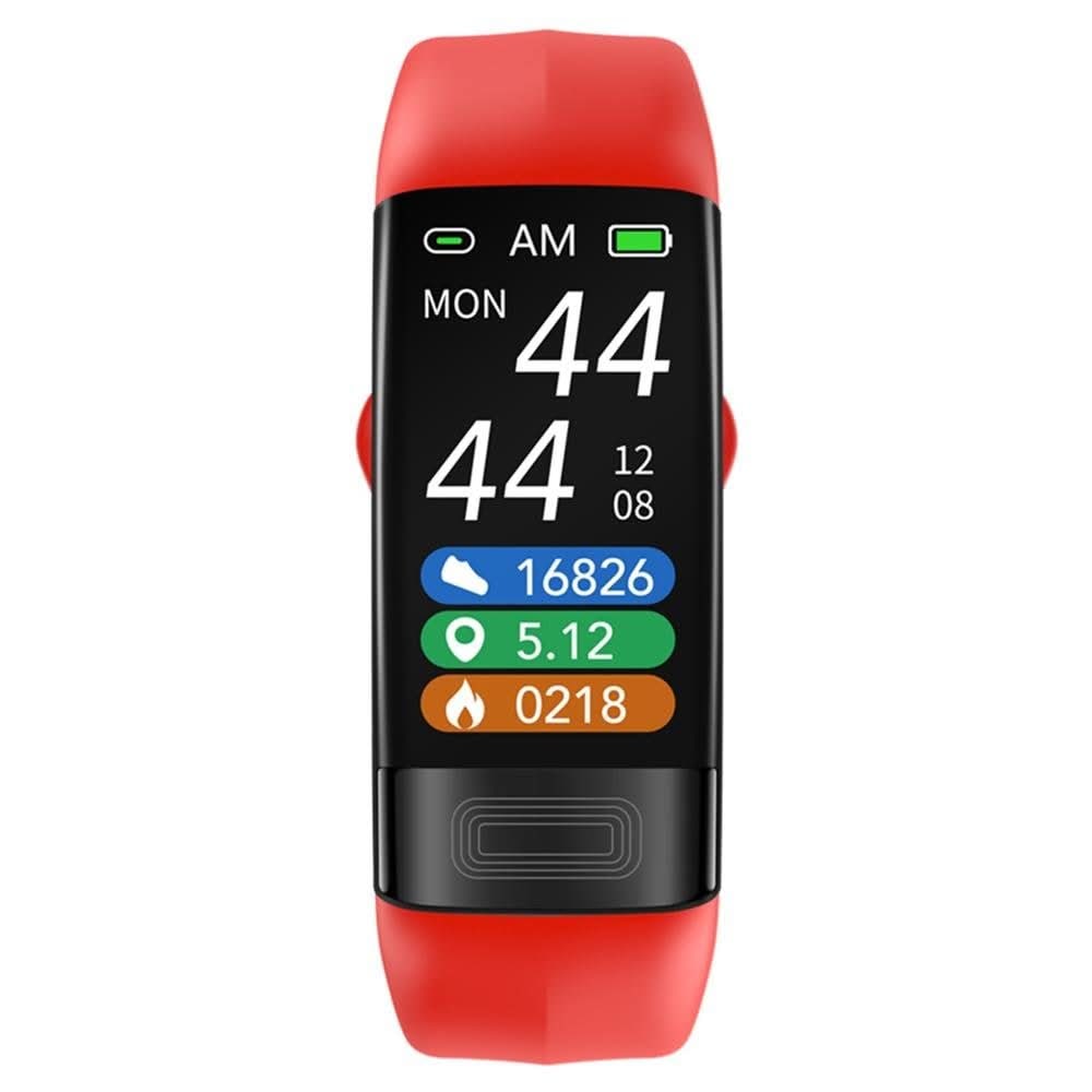 Water Resistant Fitness Tracker Wearable Heart Rate Activity Silicone Band Ecg Monitor