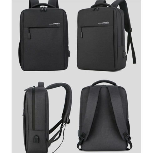 Water Resistant Laptop Backpack with USB Charging Port Slim Padded Design