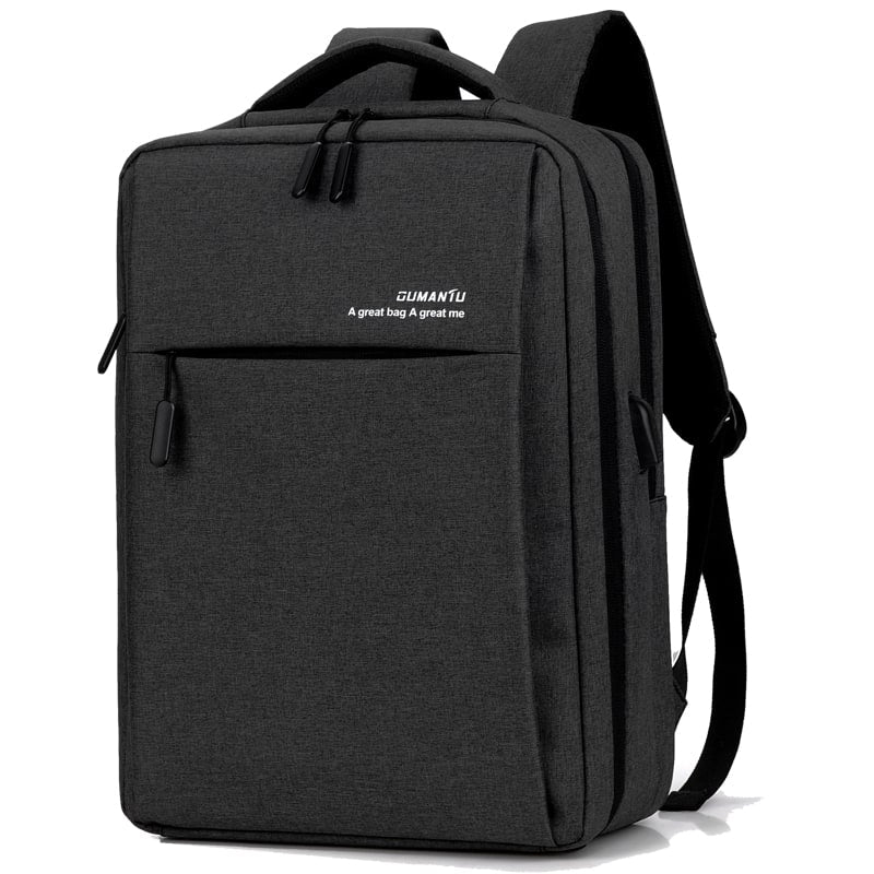 Water Resistant Laptop Backpack with USB Charging Port Slim Padded Design