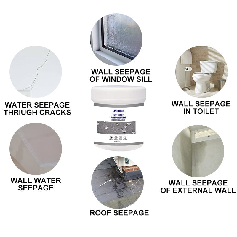 Waterproof Sealant with Liquid Rubber Coating and Application Brush Pipe Thread