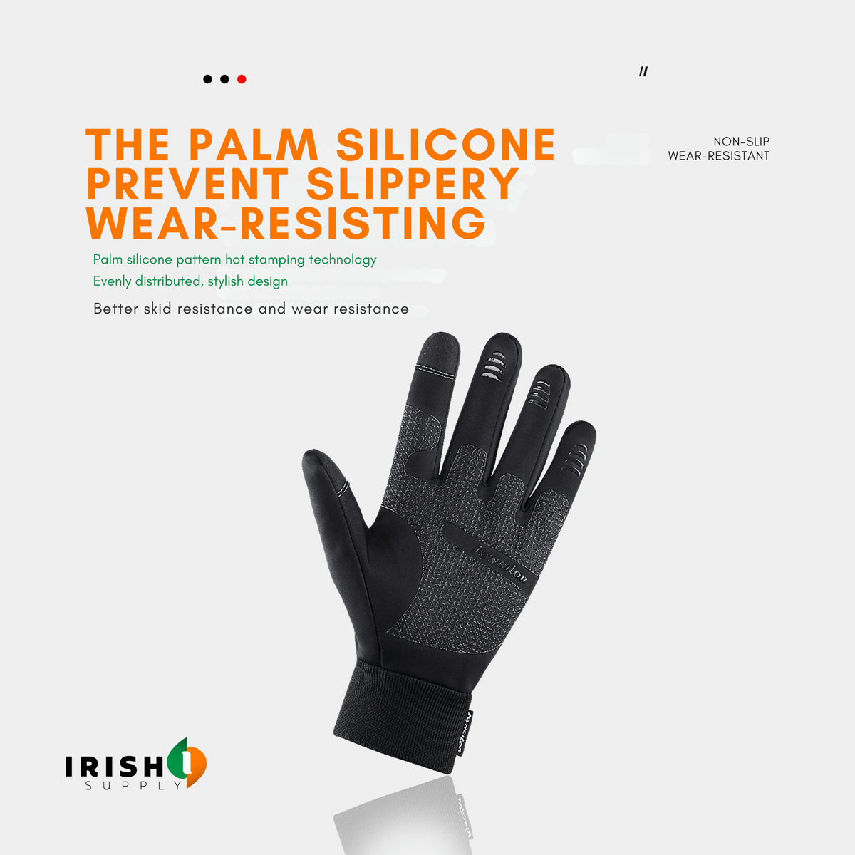Waterproof Winter Gloves with Touchscreen Fingers Cycling Thermal Grip and Windproof Cuffs