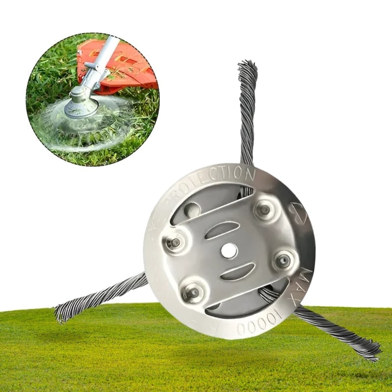 Weed Trimmer Head and Grass Replacement for Electric with Heavy-Duty Twisted Steel Wire