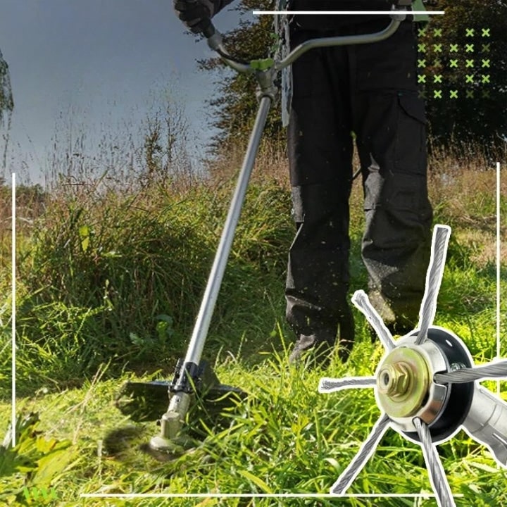 Weed Trimmer Head and Grass Replacement for Electric with Heavy-Duty Twisted Steel Wire