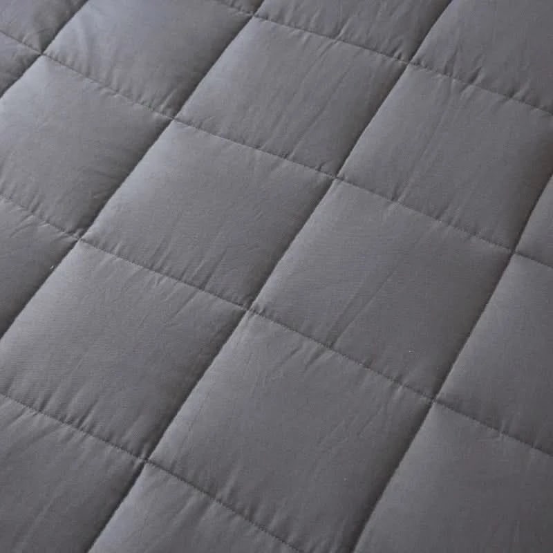 Weighted Blanket for Sleep Anxiety Bed with Quilted Cotton Design Throw