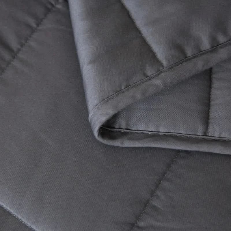 Weighted Blanket for Sleep Anxiety Bed with Quilted Cotton Design Throw