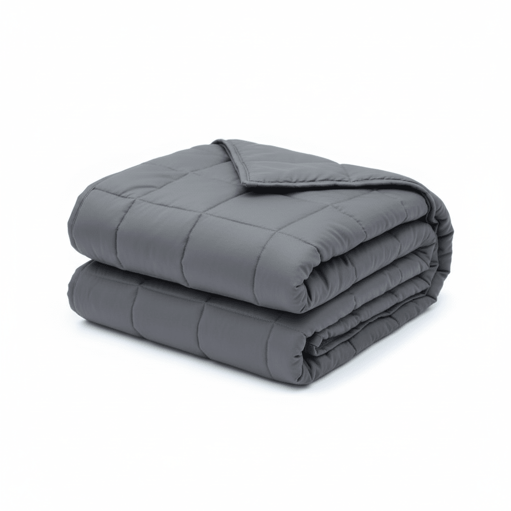 Weighted Blanket for Sleep Anxiety Bed with Quilted Cotton Design Throw