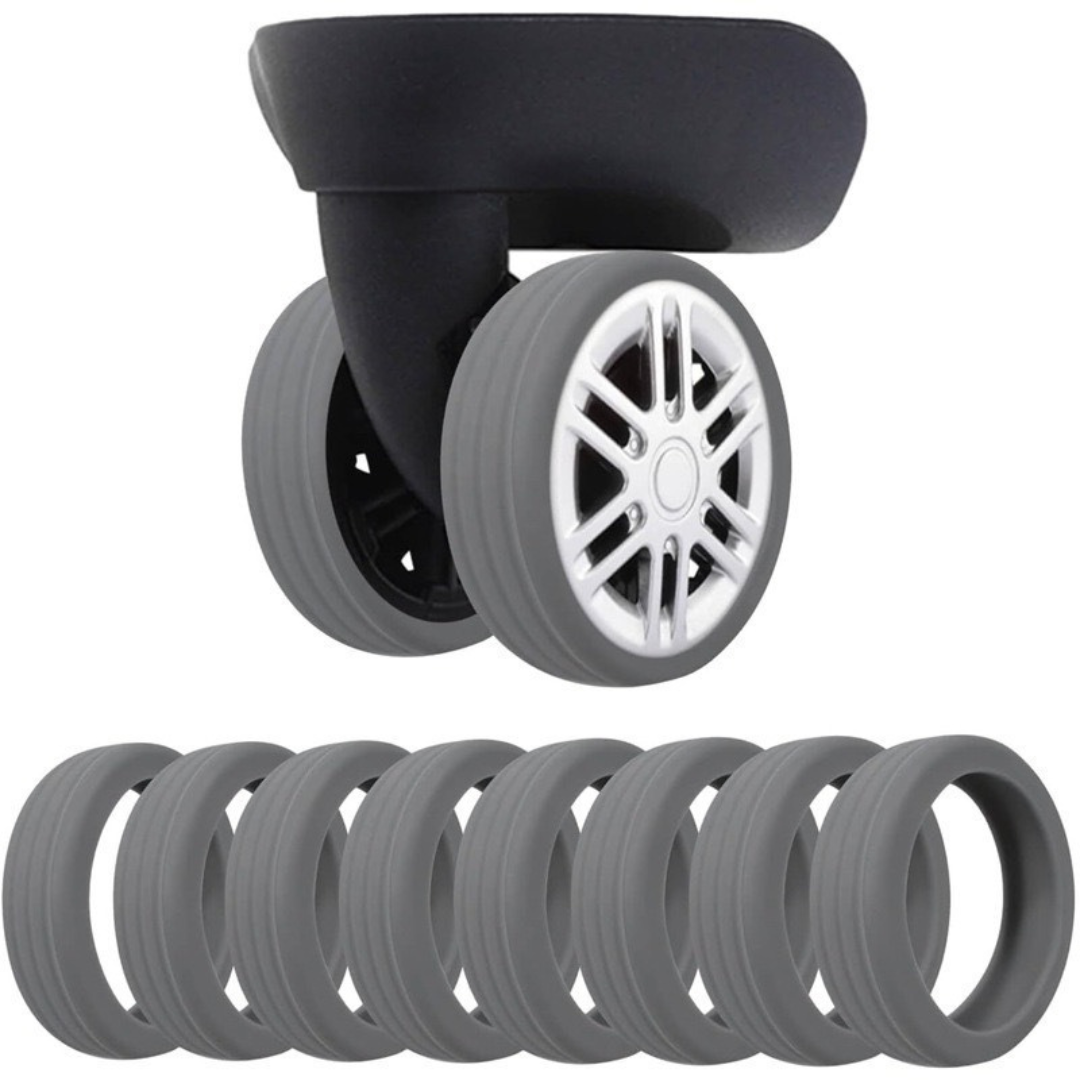 Luggage Wheel Covers Silicone Tire Tread Suitcase Protectors