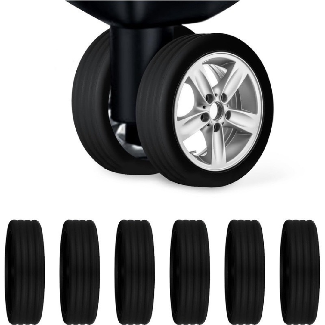 Luggage Wheel Covers Silicone Tire Tread Suitcase Protectors