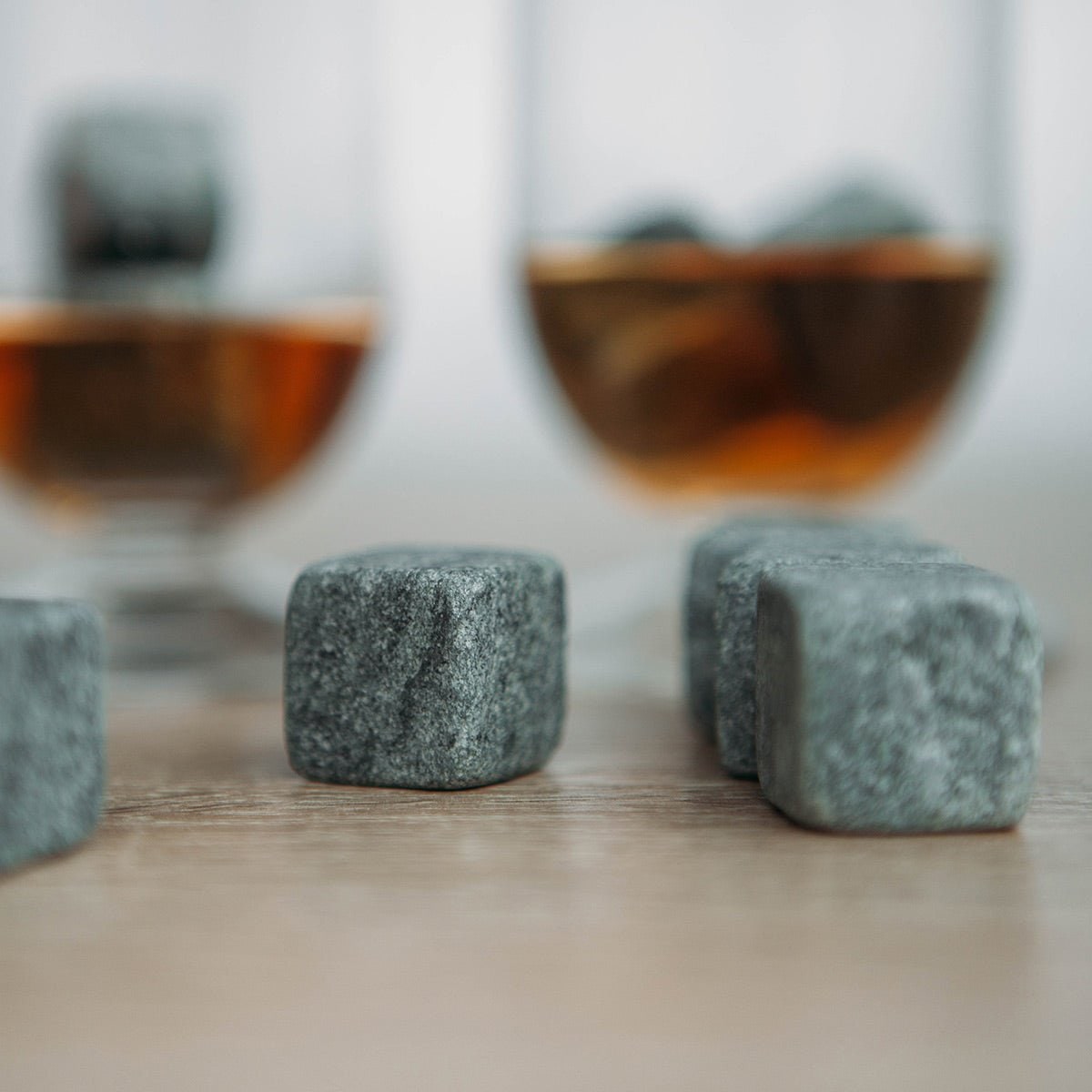 Whiskey Cubes Ice and Soapstone Stones with Reusable Chilling Rocks Set of 9 Cool