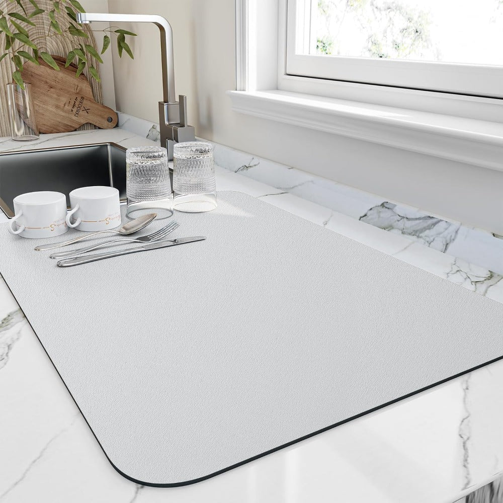 Quick Dry Kitchen Dish Mat with Absorbent Design