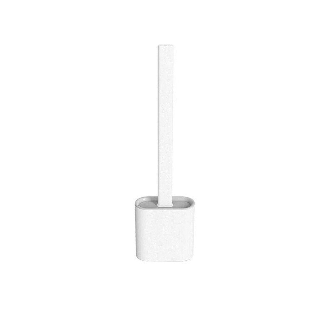 Rust‑Free Toilet Cleaner Non‑Slip Silicone Brush & Holder Set