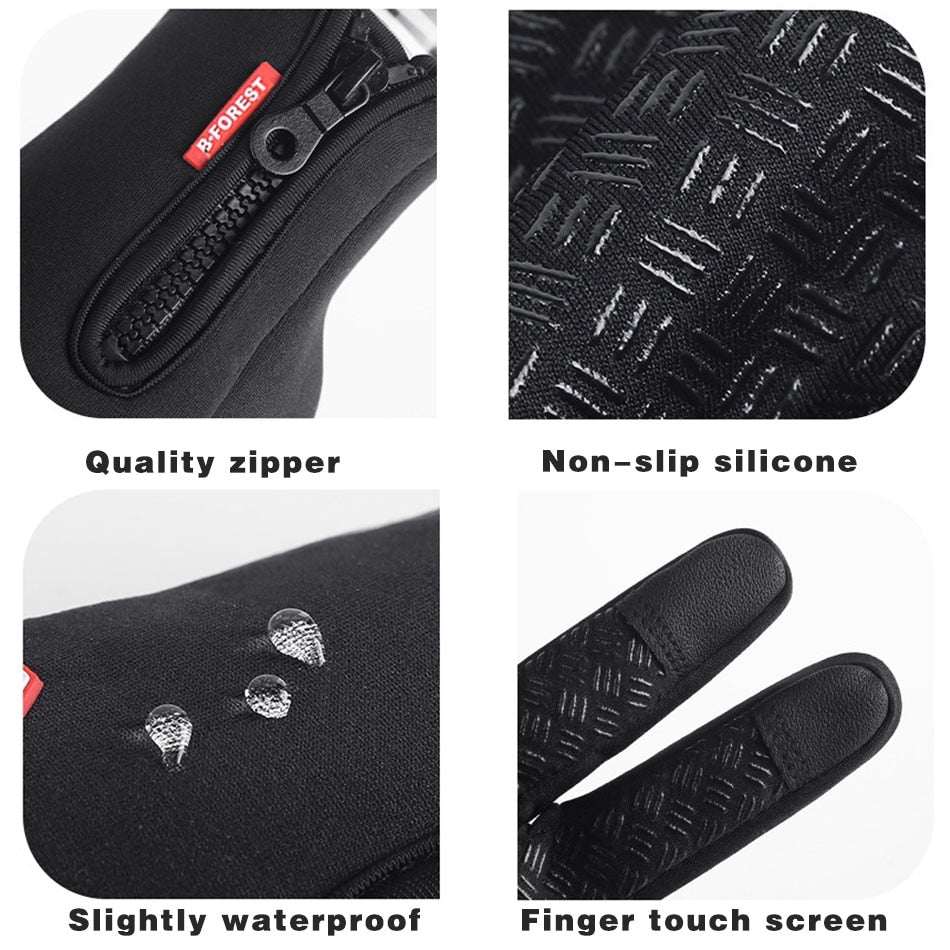 Cold-Weather Thermal Gloves Touchscreen Sport Fit