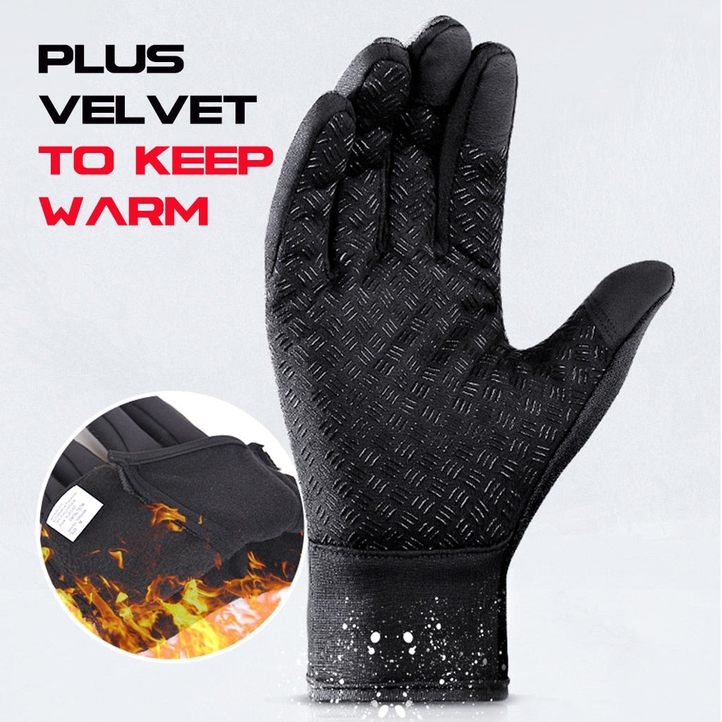 Cold-Weather Thermal Gloves Touchscreen Sport Fit