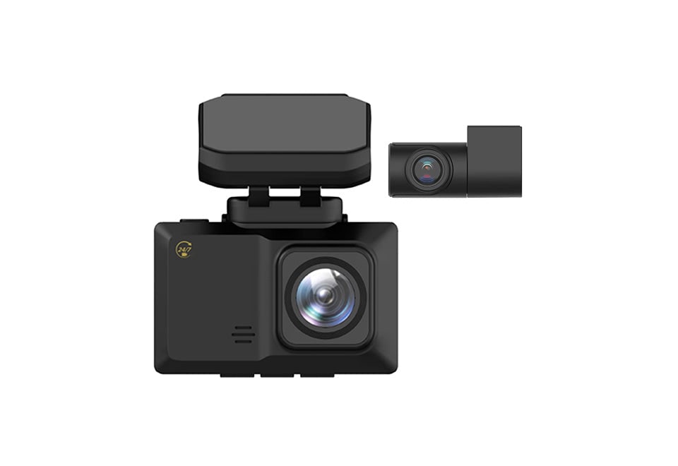 Wireless Dash Camera with Front and Rear for Car 1080p HD Dashboard with Lcd Screen and App Control